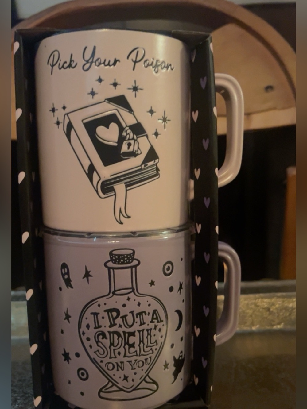Pick Your Poison Lavender Ceramic Mug Set - 19oz